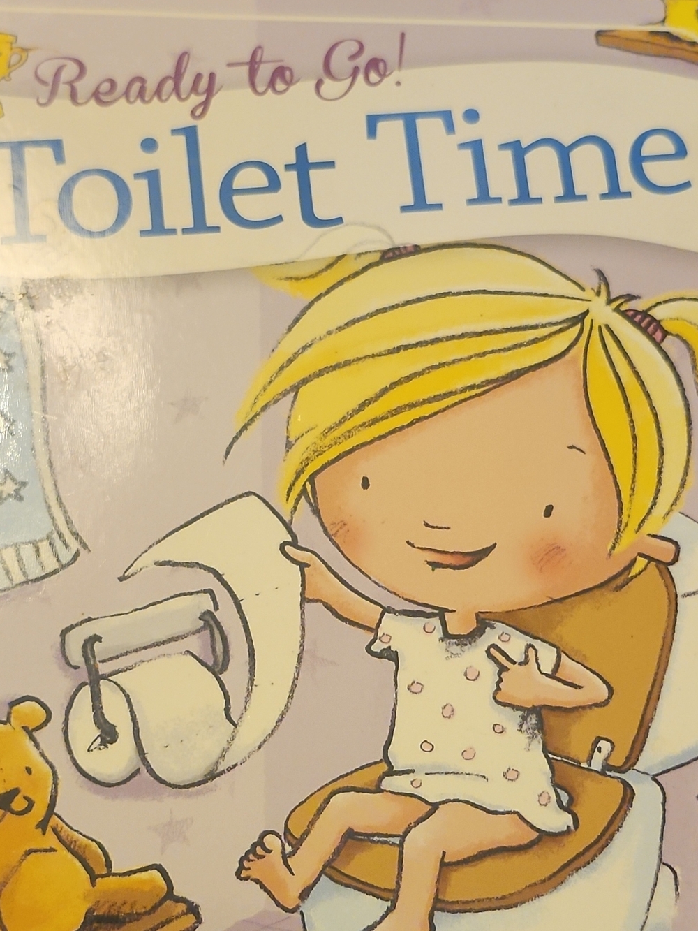 Toilet Time Kids Book - Purple